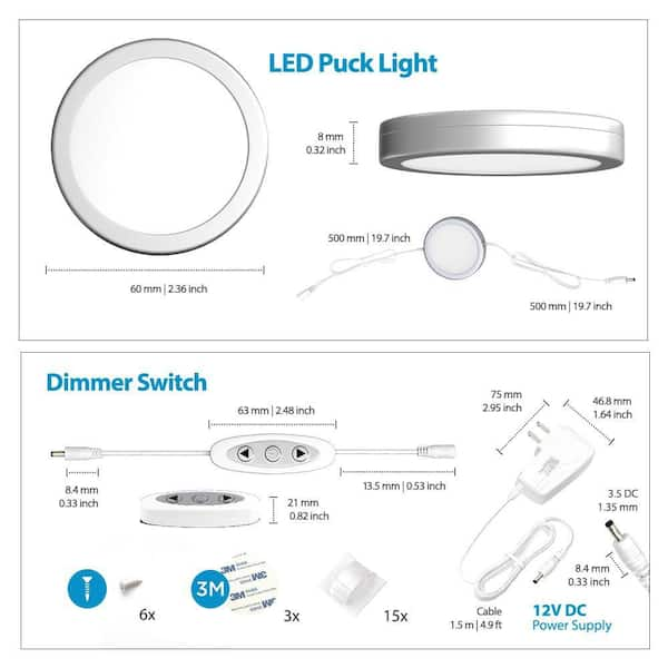 puck light dimmer switch