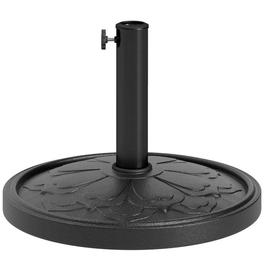 Cubilan Round Patio Umbrella Base, 26 lbs. Resin Outdoor Umbrella Stand ...