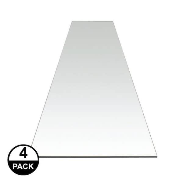 OPTIX 16 in. x 72 in. Clear Acrylic Shelf Liner (4-Pack)