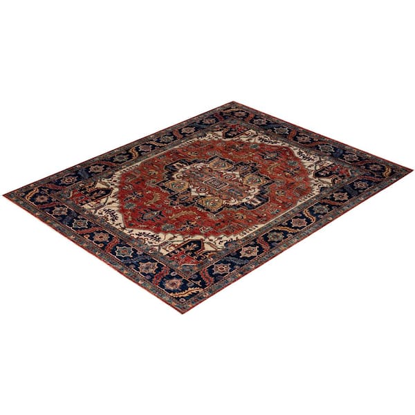 Serapi Red 8 ft. x 10 ft. Tribal Wool Indoor Area Rug