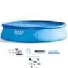 Intex Easy Set Pool 18 Ft. Round 48 In. D Inflatable With Ladder, Pump ...