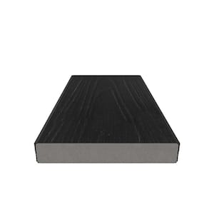 1 in. x 6 in. x 8 ft. Indian Ebony Solid Composite Decking Board, UltraShield Natural Cortes