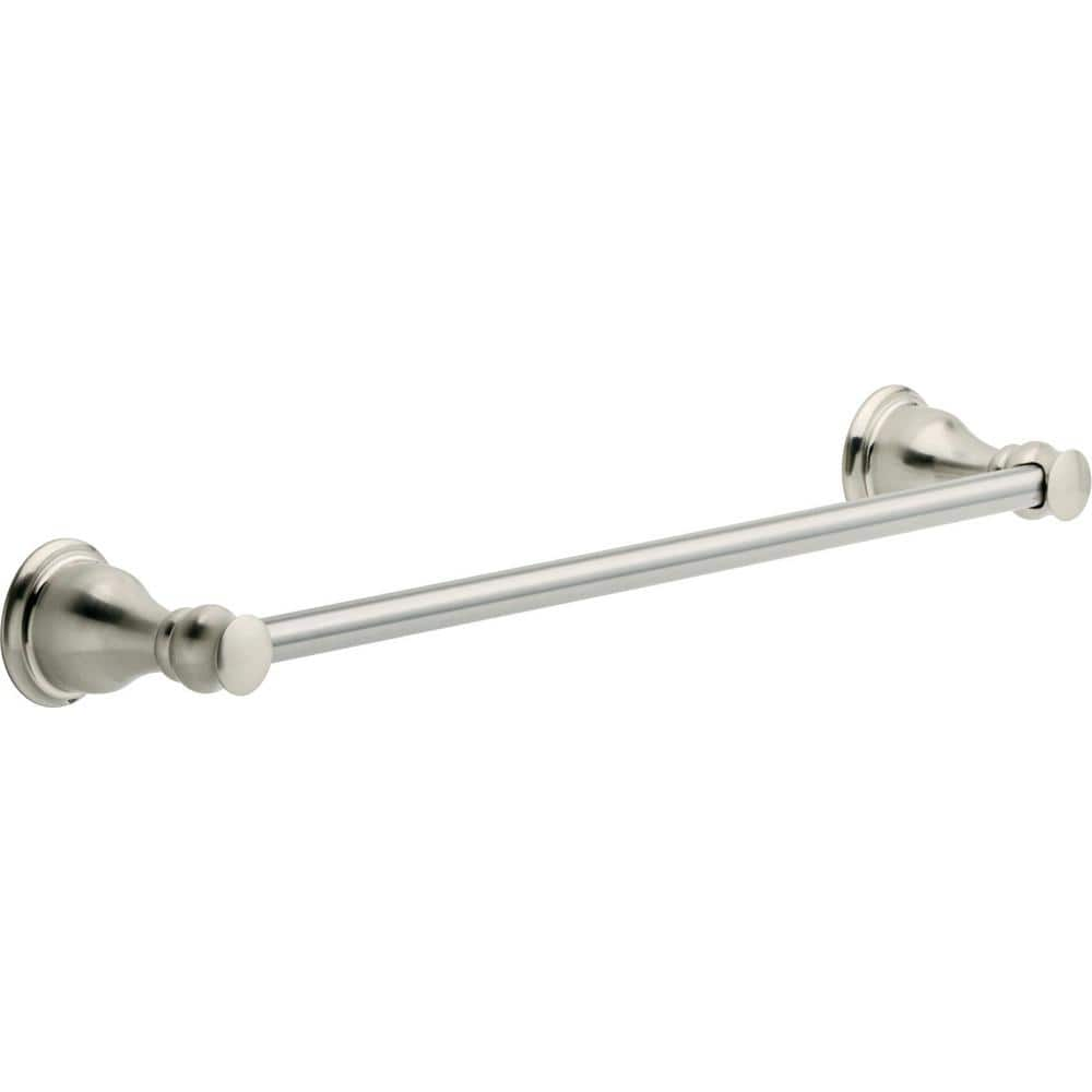 Delta Aubrey 18 in. Towel Bar in Brushed Nickel AUB18SN The Home Depot