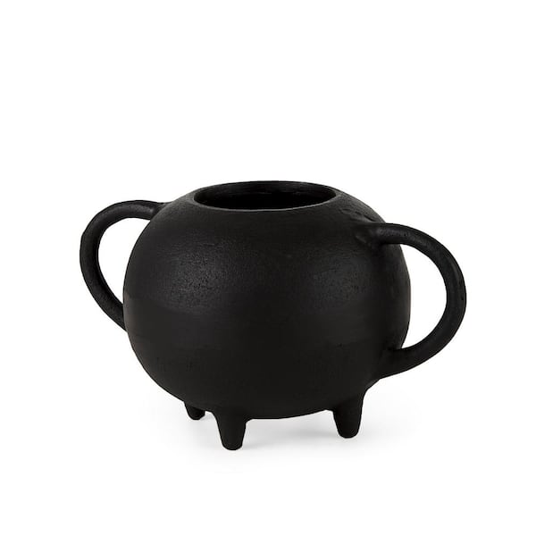 Mercana Cyrus 8.7 L x 4.7 W x 8.3 H Black Spherical Vase Decorative Object