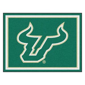 NCAA - University of South Florida Green 10 ft. x 8 ft. Indoor Rectangle Area Rug