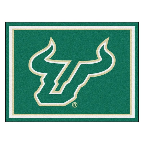 FANMATS NCAA - University of South Florida Green 10 ft. x 8 ft. Indoor Rectangle Area Rug