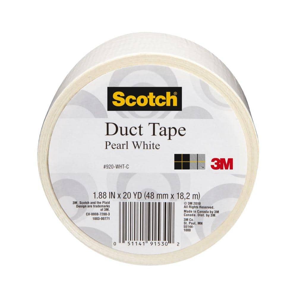 Scotch® Universal Duct Tape White 2904, 10m x 48mm, 6 Units per Case