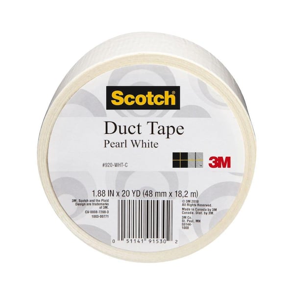 Scotch 1.88 in. x 20 yds. White Duct Tape (Case of 6)