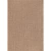 Beverly Rug Natural 4 ft. x 6 ft. Wooly Easy Jute Washable Indoor Outdoor Area Rug HD-WOO90144-4X6