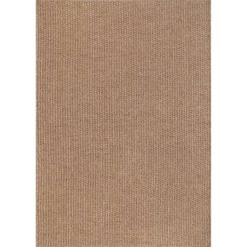 Natural 9 ft. x 12 ft. Wooly Easy Jute Washable Indoor Outdoor Area Rug