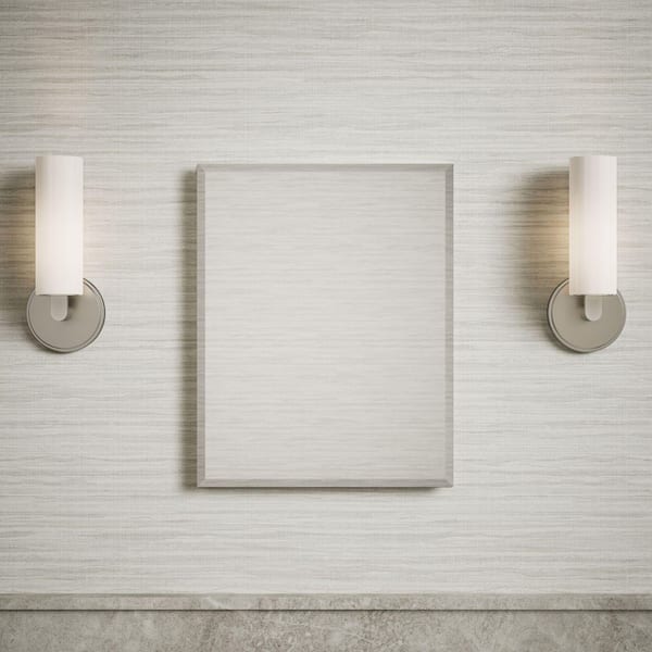 16 in. W x 20 in. H Single Door Recessed Medicine Cabinet with Mirror Interior