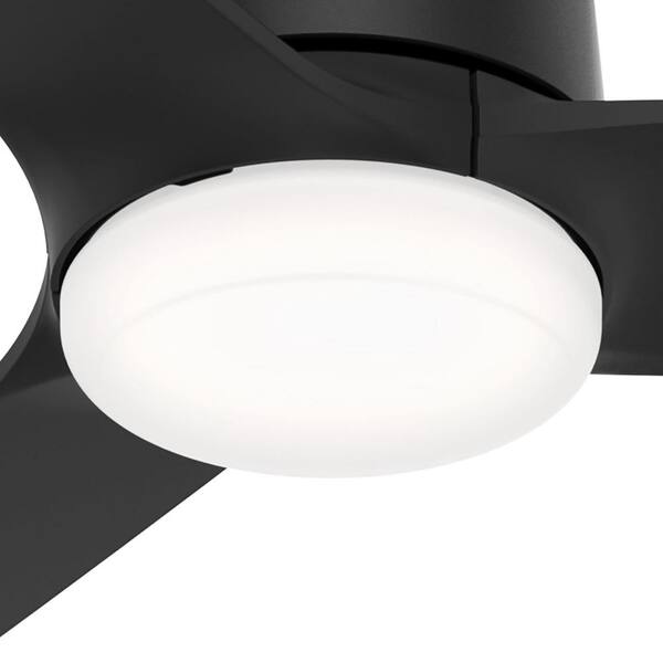 Hunter Moxie 52 in. Integrated LED Indoor Matte Black Ceiling Fan with