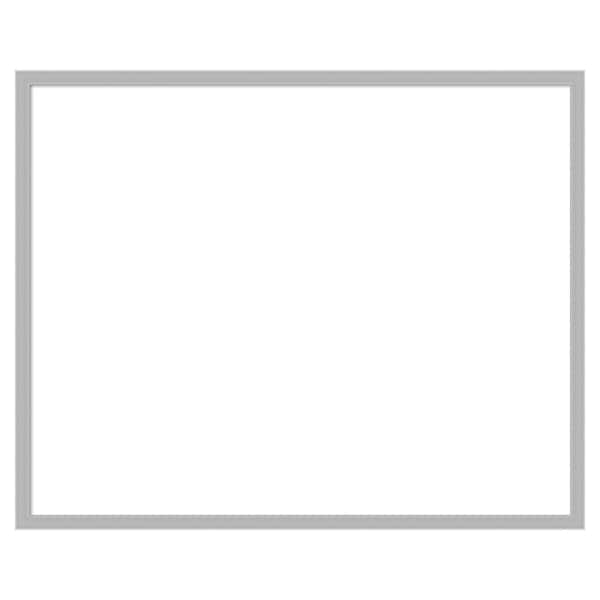 Amanti Art Hera Chrome 31 in. x 25 in. Polystyrene Framed Dry Erase Magnetic Memo Board