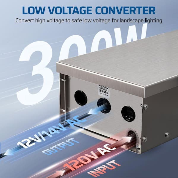DEWENWILS 300W Smart Stainless Steel Low Voltage Landscape