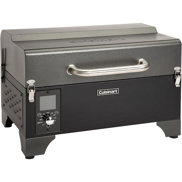 Cuisinart sq. in. Portable Wood Pellet Grill and Smoker in Black - Home Depot