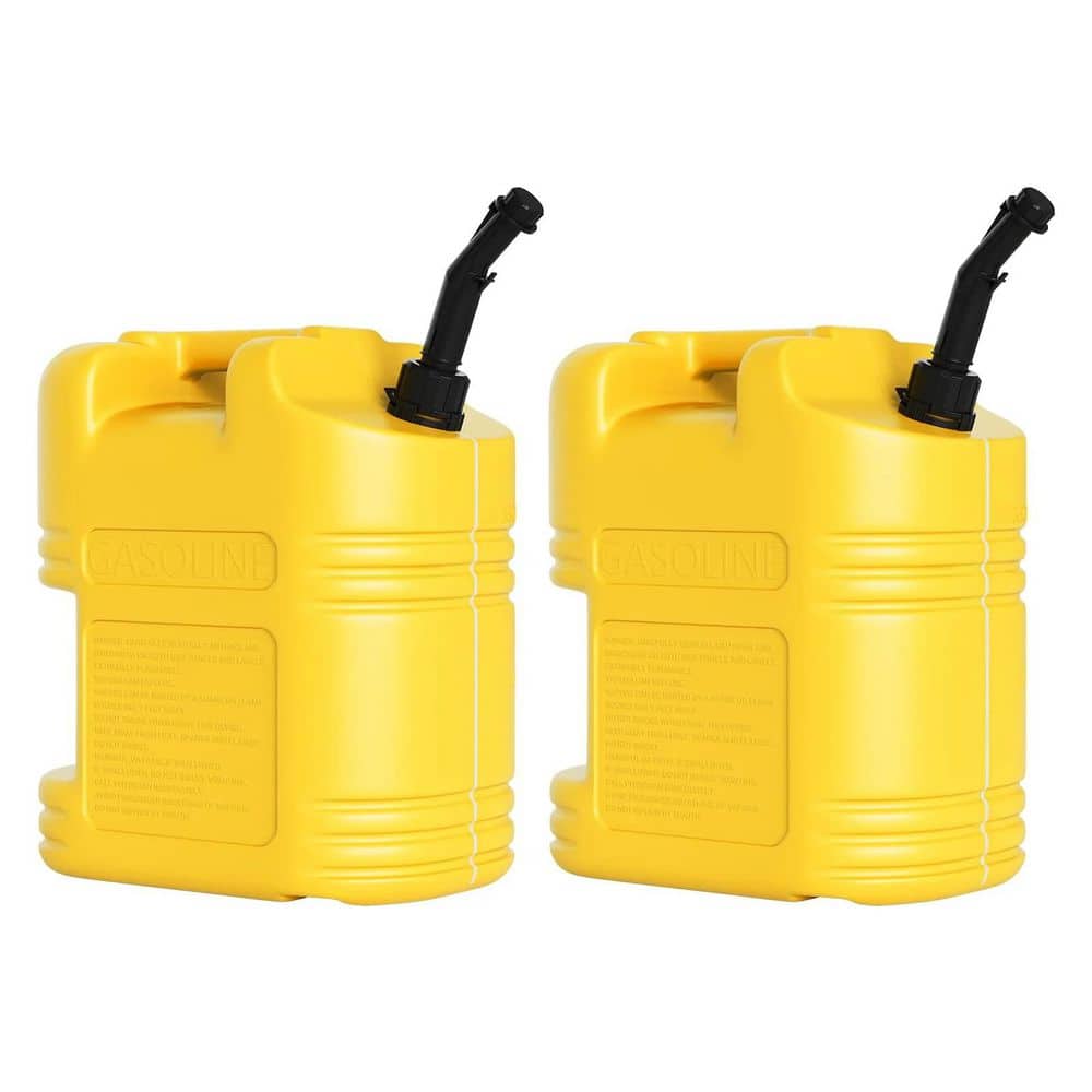 5 Gal. Gas Can 2x Pack Heavy-Duty No-Spill Liquid Container with Level Gauge Air Release Valve Utility Storage Pail price history on PriceWatchPro