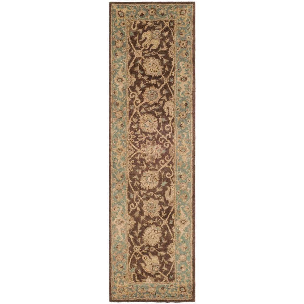 Antiquity Brown/Green 2 ft. x 8 ft. Border Speckled Runner Rug price history on PriceWatchPro