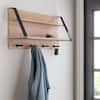 Spectrum Vintage Wall Mount 5-Hook Wood Shelf in Industrial Gray A17076 -  The Home Depot