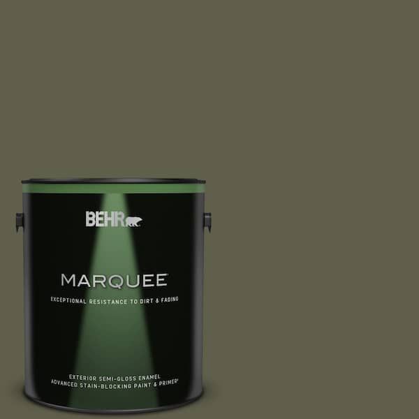 BEHR MARQUEE 1 gal. #MQ6-58 Fig Tree Semi-Gloss Enamel Exterior Paint & Primer