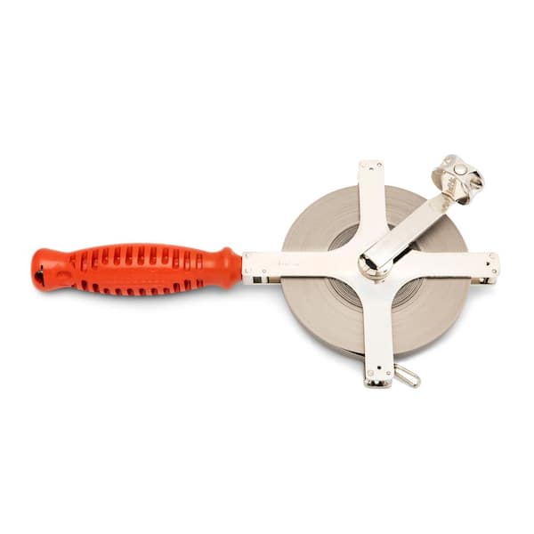 Lufkin Chrome Clad 200 ft. SAE Fiberglass Long Tape Measure with 1/8 in. Fractional Scale