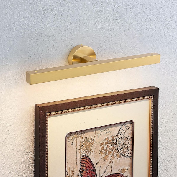 Lucas 24 in. Gold Dimmable LED Picture Light with 270° Adjustable Head