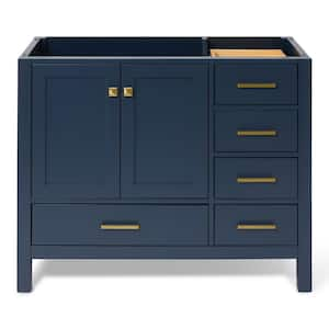 Cambridge 42 in. W x 21.5 in. D x 34.5 in. H Freestanding Bath Vanity Cabinet Only in Midnight Blue