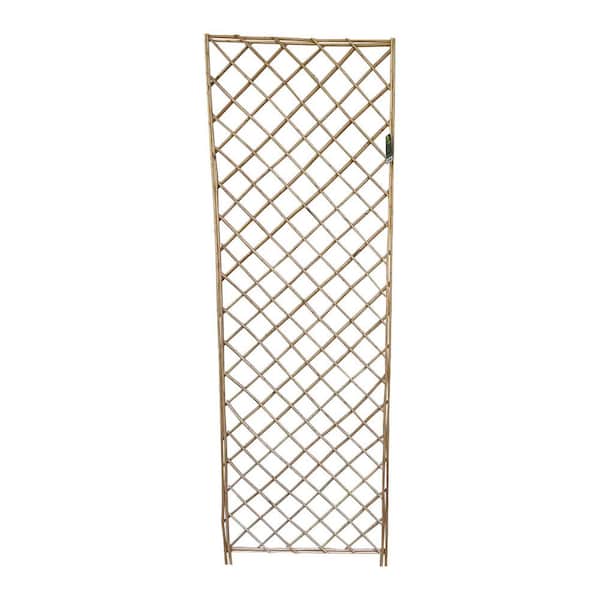 MGP 72 in. H Flat Top Debarked Willow Trellis Panel