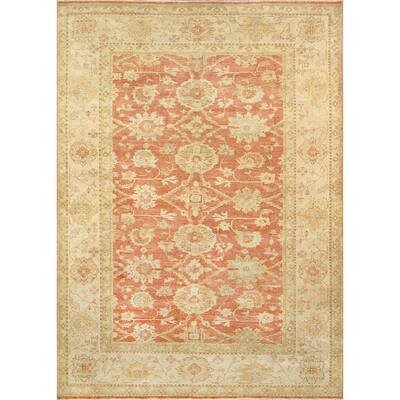 10' x 14' Pasargad Majestic Tabriz Hand-Knotted Multicolor Ivory Wool Rug 10' x 14' 