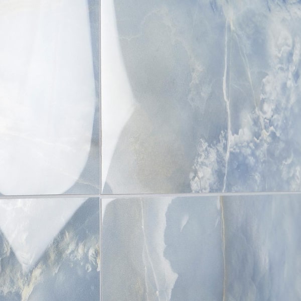 Ivy Hill Tile Selene Caspian Onyx 4in. X 8 in. Polished Porcelain