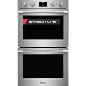 Professional 30 in. Double Electric Wall Oven with Total Convection in Stainless Steel