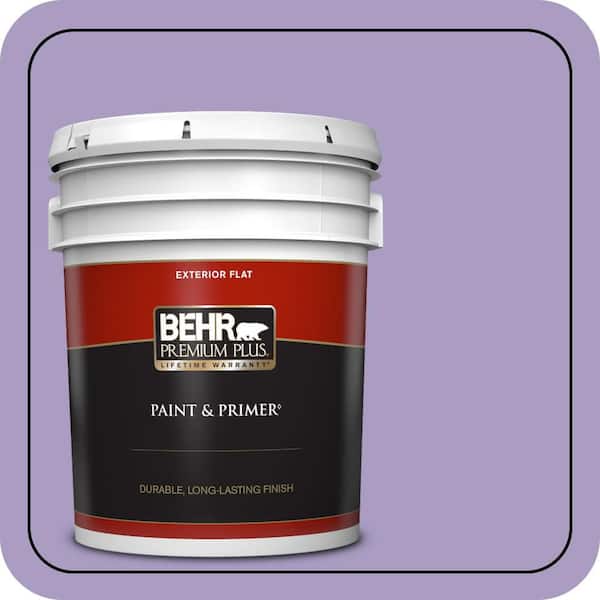 BEHR PREMIUM PLUS 5 gal. #M560-4 Evening Slipper Flat Exterior Paint & Primer