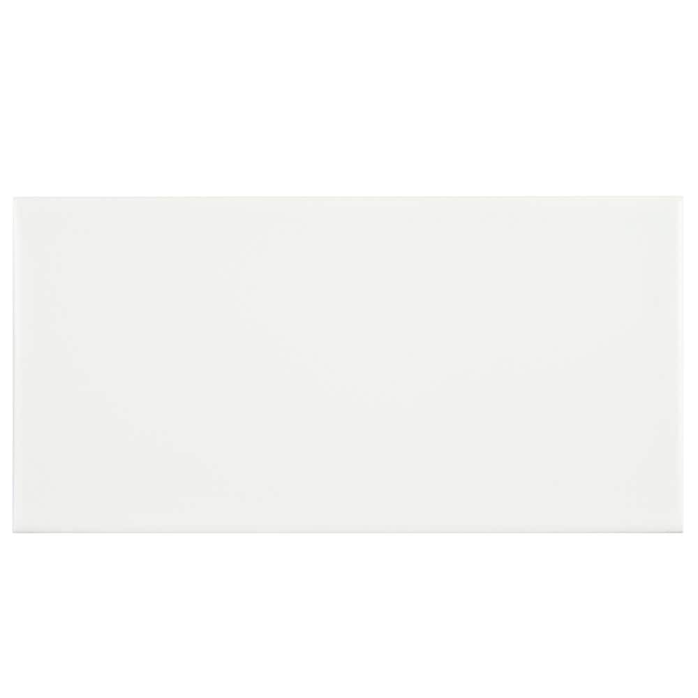 Projectos White 3-7/8 in. x 7-3/4 in. Ceramic Floor and Wall Take Home Tile Sample price history on PriceWatchPro