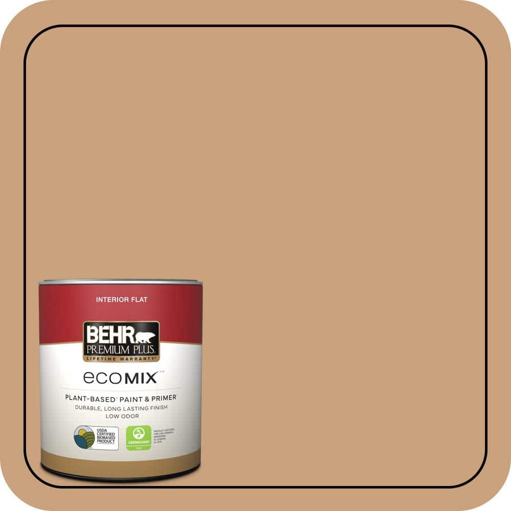 1 qt. #270F-4 Peanut Butter Flat EcoMix Plant-Based Interior Paint & Primer price history on PriceWatchPro