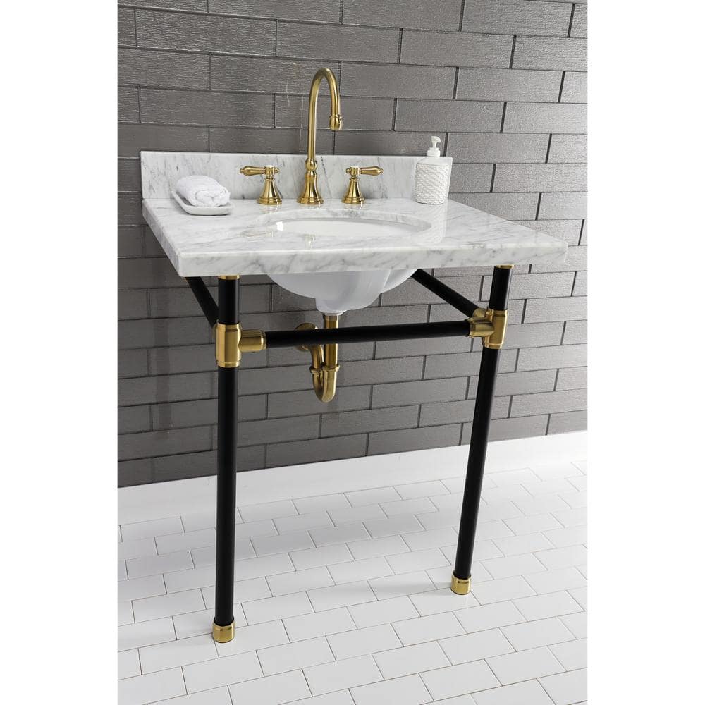 Vintage Brushed Brass 1.25 in. Solid Brass P-Trap
