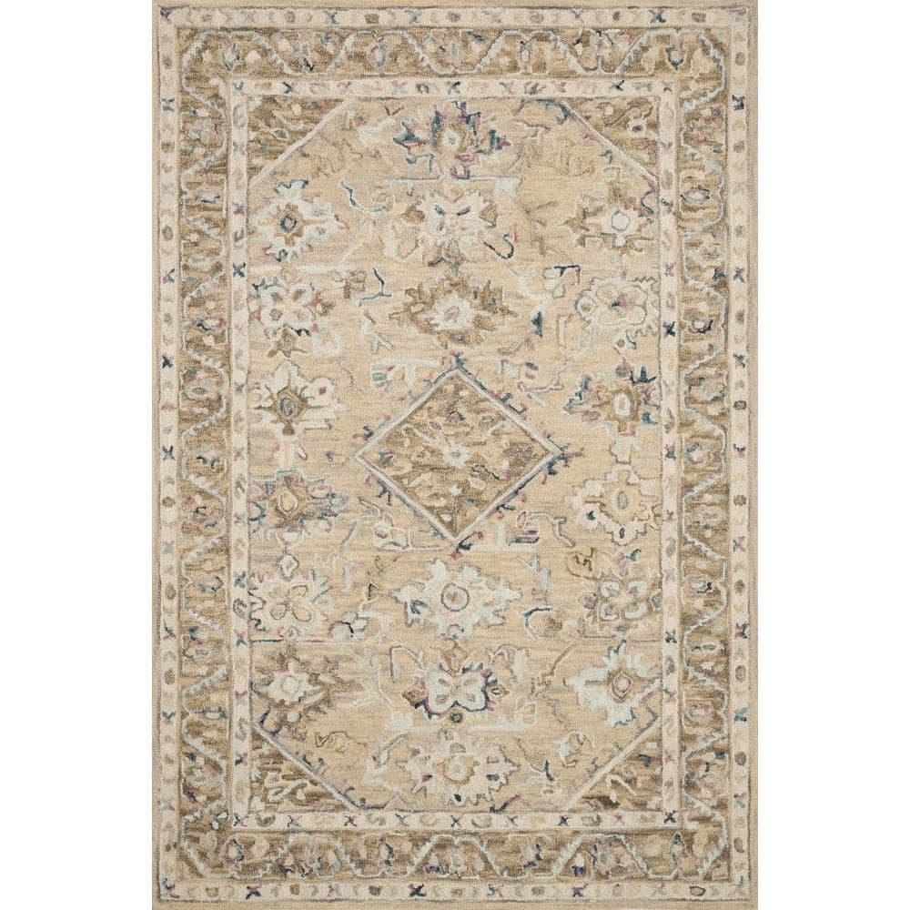 LOLOI II Beatty Beige/Ivory 2 ft. 6 in. x 7 ft. 6 in. Traditional 100% ...