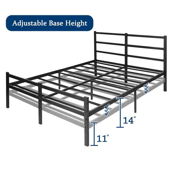 adjustable height metal bed frame