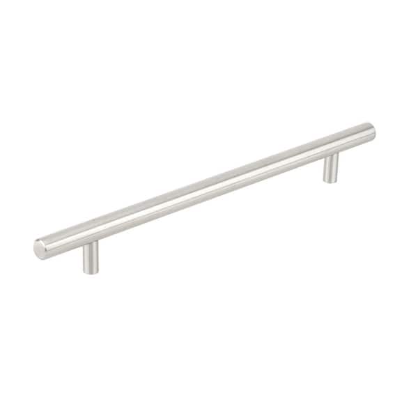 Richelieu Hardware Tivoli Collection 8 5/8 in. (219 mm) Brushed Stainless Steel Modern Cabinet Bar Pull
