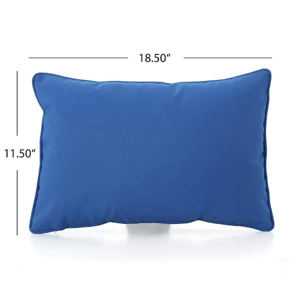 Blue lumbar throw sales pillows