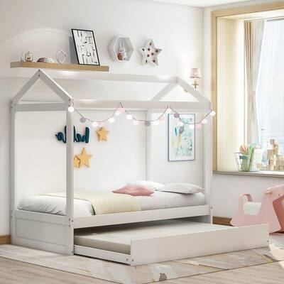 Bed Rails Kids Beds Bedroom, Twin Size House Bed With Rails