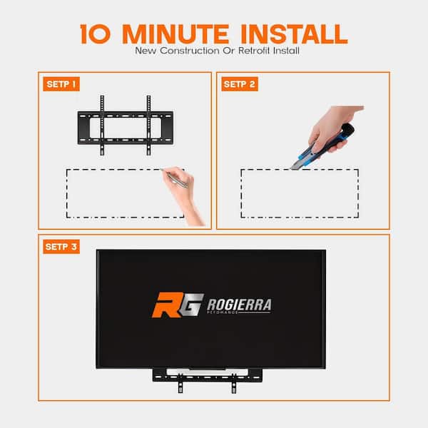 In-Wall TV Media Box - 9 Inch Recessed Structured Enclosure with Cover In-Wall TV Media Box - 9 Inch Recessed Structured Enclosure with Cover