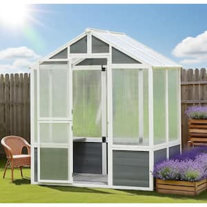 Zeus & Ruta 76 x 48 x 86 Wood Outdoor Walk-in Plant Gardening