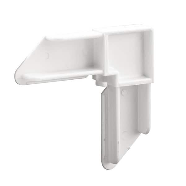 7/16 in. x 1 in. No-Miter Plastic Screen Frame Corner, White (20-Pack)