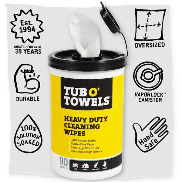 Heavy-Duty Cleaning Wipes, Individually Wrapped, 15-Pack Pouch
