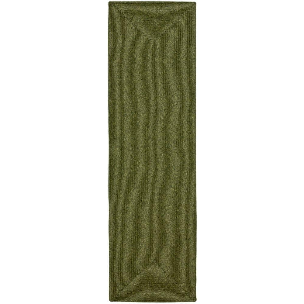Braided Green 2 ft. x 14 ft. Solid Runner Rug price history on PriceWatchPro
