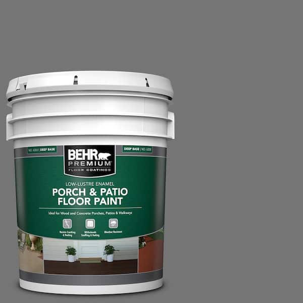 BEHR PREMIUM 5 gal. #N520-5 Iron Mountain Low-Lustre Enamel Interior/Exterior Porch and Patio Floor Paint