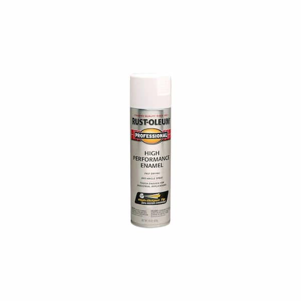 Rust-Oleum Professional 15 oz. High Performance Enamel Semi-Gloss White ...