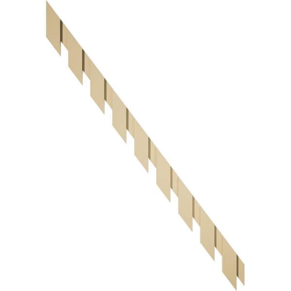 Ekena Millwork 1 in. D x 6 in. W x 90 in. L Primed Polyurethane Panel Moulding