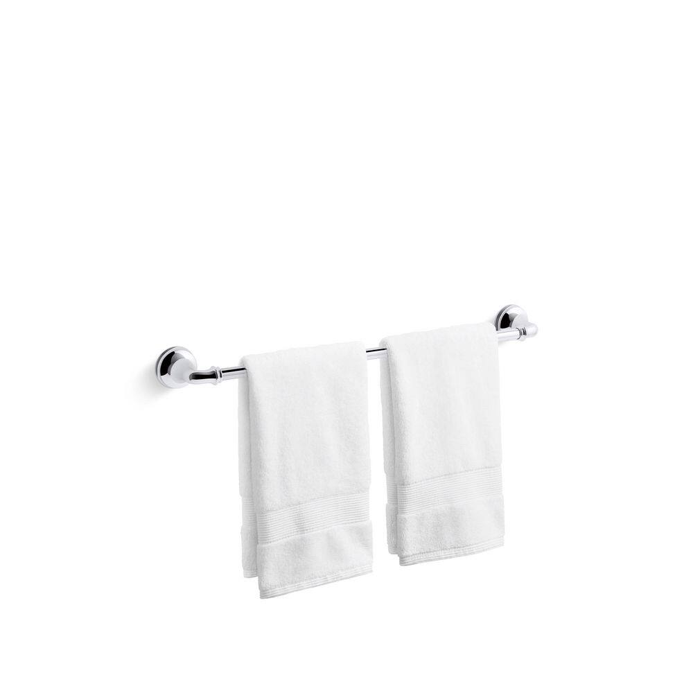 Polished Chrome 24" Wall Mounted Towel Bar