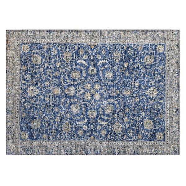 Chantille Machine Washable Indoor/Outdoor Abstract ACN2576 Navy 2 ft. x 3 ft. Accent Rug