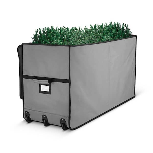 OSTO Gray Freestanding Artificial Tree Storage Bag for Trees Up to 7.5 ...